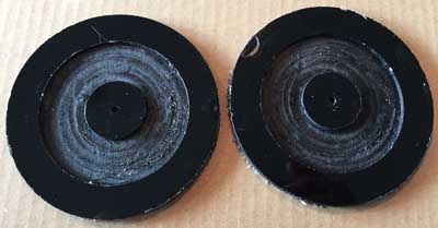 Two pieces of the clamp