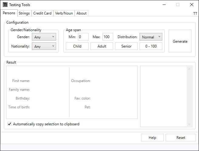 TestingTools GUI